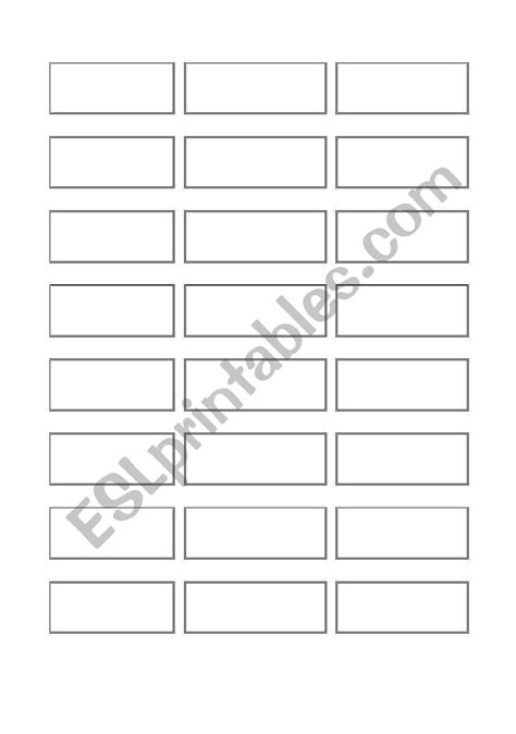 english worksheets game cards small