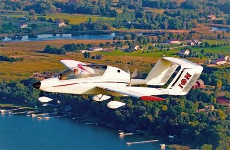 ion aircraft takes  twin boom tail tandem light sport aircraft