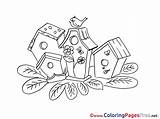 Coloring Sheets Christmas Nesting Boxes Sheet Title sketch template