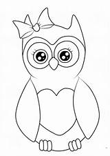 Coloring Owls Sowa Eule Albanysinsanity sketch template