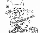 Pete Cat Coloring Pages Guitar Plays Shoes Drawing Cats Color Beautiful Kids Getdrawings Printable Coloringpagesfortoddlers Getcolorings Visit Choose Board sketch template