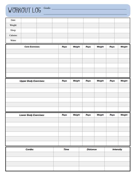 simple workout tracker