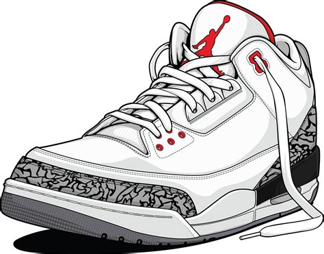 cartoon tennis shoes drawing chaussure de tennis vecteurs libres de droits