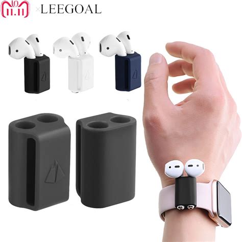 anti lost silicone holder  airpods case holder portable anti lost strap silicone case