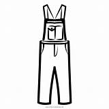 Overalls Coloring sketch template