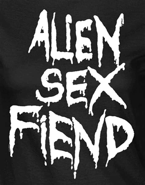 Alien Sex Fiend T Shirt White Band Logo New Official