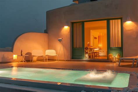 avion luxury spa suites private pools caldera sunset sea views