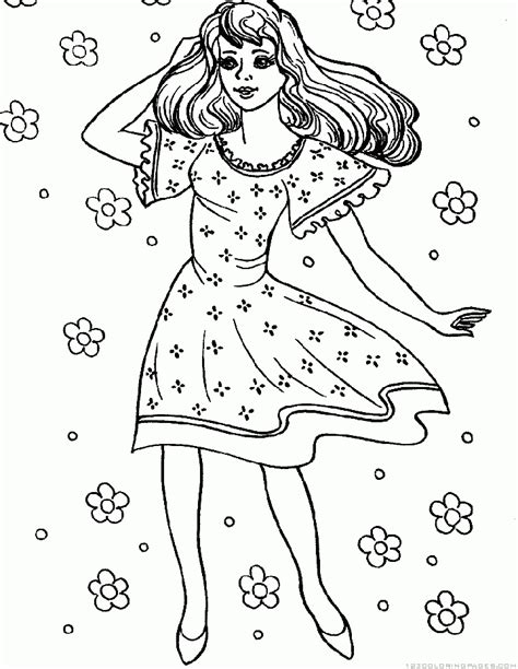 coloring pages  girls part