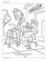 Coloring Pages Others Helping Children Nice Getcolorings Color sketch template