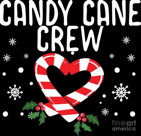 candy cane crew christmas candies sweet xmas t digital art by