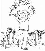 Yoga Coloring Kids Pose Pages Poses Taking Breath Coloringpagesfortoddlers Book Relaxation Practice Health Choose Board sketch template