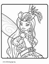 Coloring Pages Pirate Fairy Themed Tinkerbell Disney Colouring Color Printable Water Halloween Print Fairies Getcolorings Silvermist Female Princess Meet Enjoy sketch template