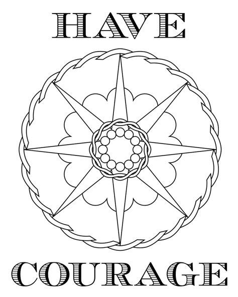 cjo photo inspirational coloring page  courage
