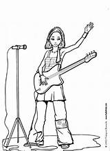 Coloring Pages Rock Singer Guitar Star Kids Rockstar Color Hellokids Drawing Print Female Manning Eli Template Getdrawings Guitarist Printable Popular sketch template