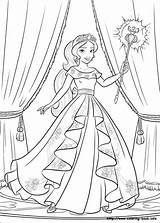 Elena Coloring Princess Disney Pages Choose Board sketch template