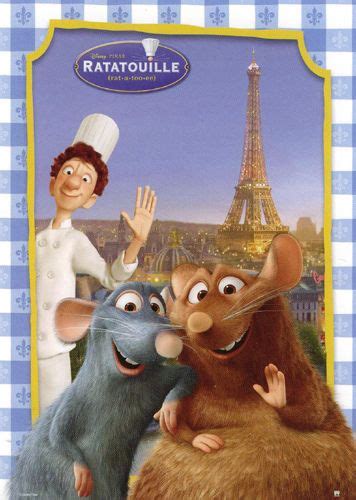 ratatouille postcard disney films disney movies disney