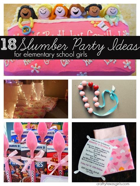 crafty texas girls 18 slumber party ideas {party planning}
