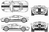 Ford Gt Blueprints 2006 Blueprint Car Drawing Drawings Vector Cars Line Clipart Templates Coupe Pinewood Pdf 3d Derby Database Blue sketch template