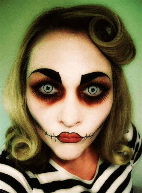creepy makeup     halloween