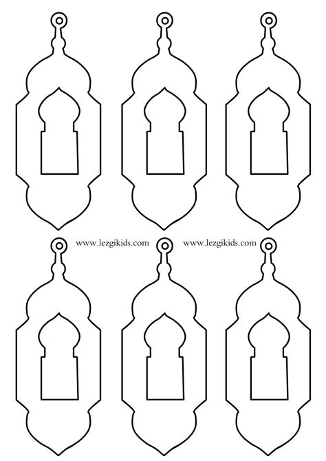 cut  ramadan lantern template printable printable templates