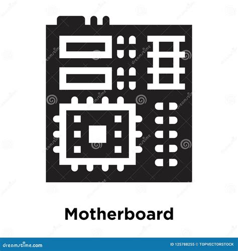 motherboard icon vector isolated  white background logo concept