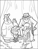 Gravity Falls Coloring Pages Print Dipper Soos Wendy Printable Stan Fall Color Disney Sheets Characters Largest Kids Children Cute Getcolorings sketch template