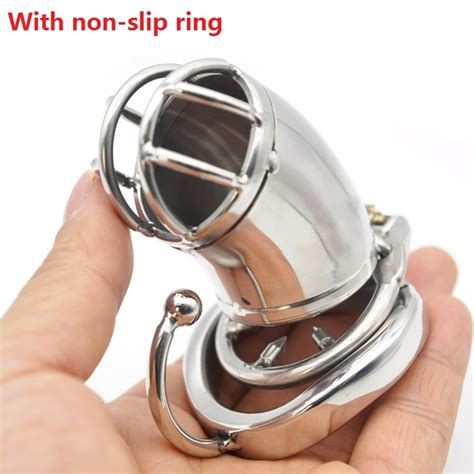 2018 Dormant Lock Design Long Male Stainless Steel Cock Cage With Penis