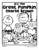 Coloring Charlie Brown Pages Pumpkin Halloween Great Peanuts Thanksgiving Color Snoopy Printable Kids Its Christmas Adults Fall Print Sheets Clipart sketch template