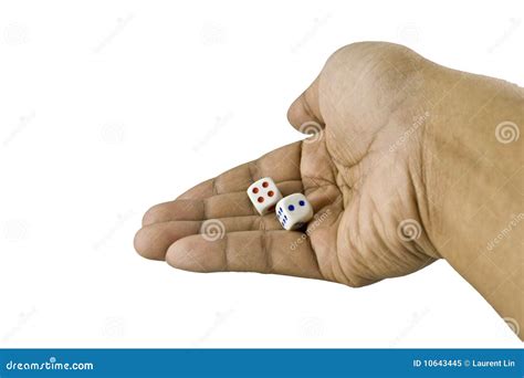 hand throw dice royalty  stock photo image