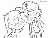 Gravity Falls Coloring Pages Print Color Name sketch template