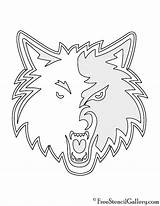 Timberwolves Freestencilgallery sketch template