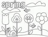 Spring Sheets Coloring Activity Kids Popular Season sketch template