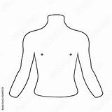 Chest sketch template