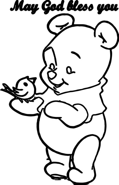 baby pooh book coloring page wecoloringpagecom