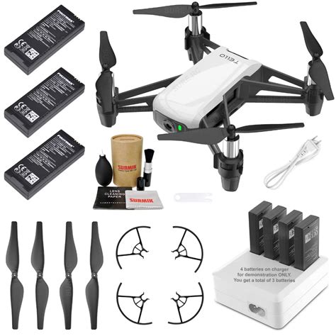 tello drone quadcopter elite combo   batteries  port charger  videosimagespictures