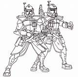 Trooper Fierce sketch template