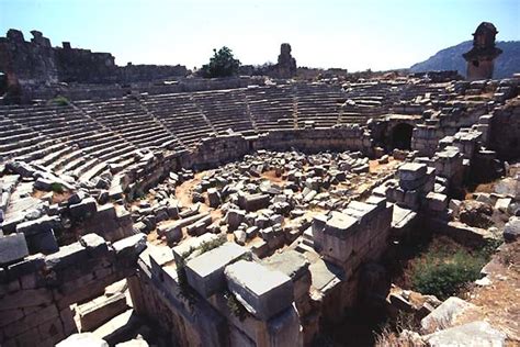 xanthos xanto turkey theatres amphitheatres stadiums odeons ancient