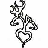 Browning Doe Buck Deer Logo Tattoo Clipart Symbol Heart Coloring Tattoos Pages Wallpaper Buckmark Clip Cliparts Designs Printable Outline Template sketch template