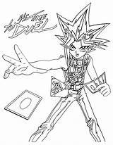 Yugioh Coloring Pages Duel Printable Time Gi Yu Oh Kids sketch template
