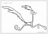Looney Roadrunner Colorat Coyote Wile Beep Desene Animate Planse Inapoi sketch template