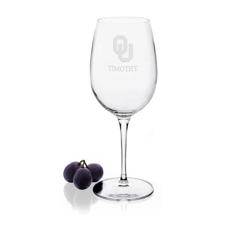 Oklahoma Red Wine Glasses Set Of 4 At M Lahart And Co