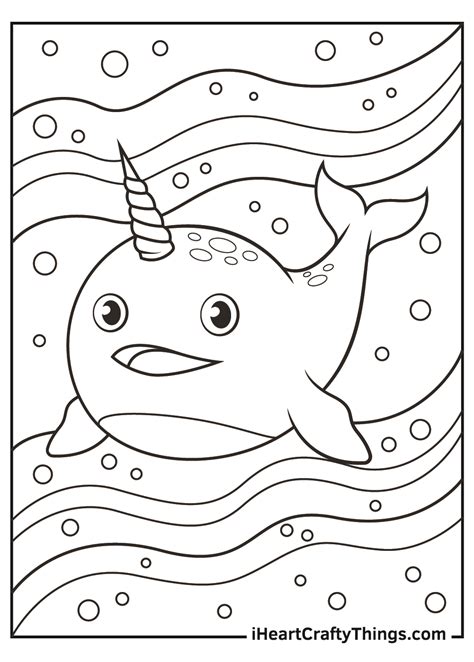 narwhal coloring pages updated