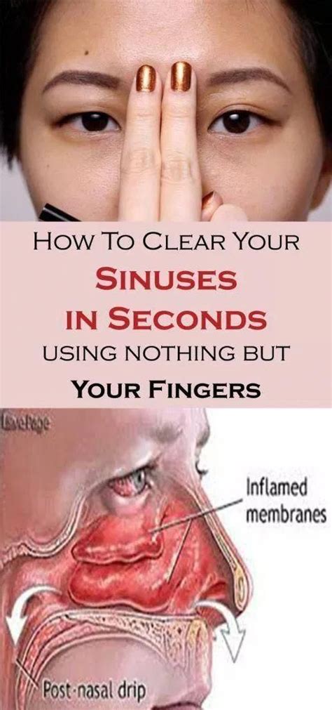diy   clear  sinuses  seconds     fingers