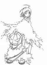 Witch Halloween Coloring Hunter Anime Drawing Pages Manhwa Fergus Printable Man sketch template