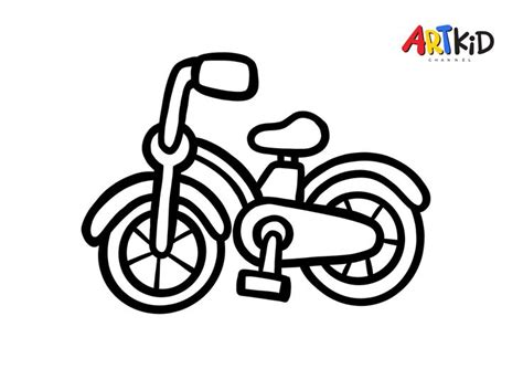 bicycle  printable coloring pages