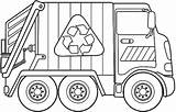 Pages Coloring Trash Getcolorings Garbage Truck sketch template