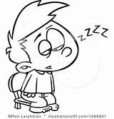 Sleepy Clipart Tired Clipground sketch template