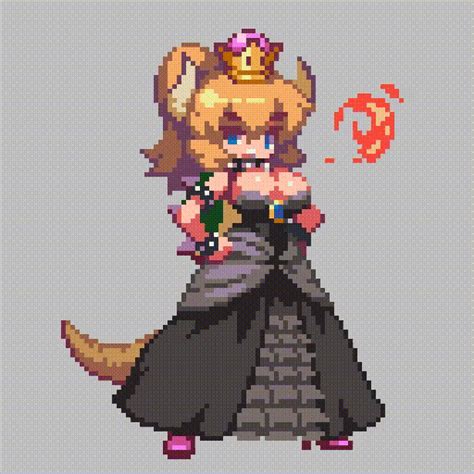 Bowsette Sprite  Bowsette Sprite Pixel Art Descobreix I My Xxx Hot