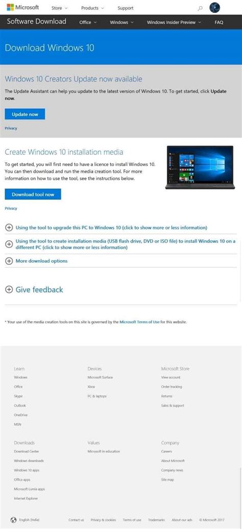 how to download windows 10 iso without media creation tool