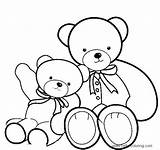 Coloring Bear Teddy Big Pages Bears Build Drawing Kids Two Colouring Little Printable Small Clipart Emo Lineart Line Toy Box sketch template